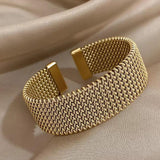 Bracciale Vintage Intrecciato a Rete Aperto