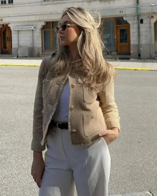 Slavenka - Cappotto Chic Beige A minha loja