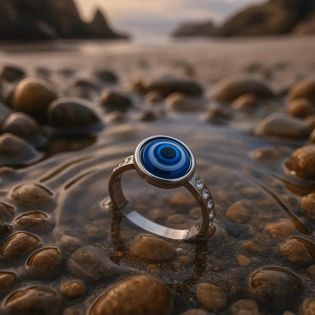 Anello in marmo argentato A minha loja