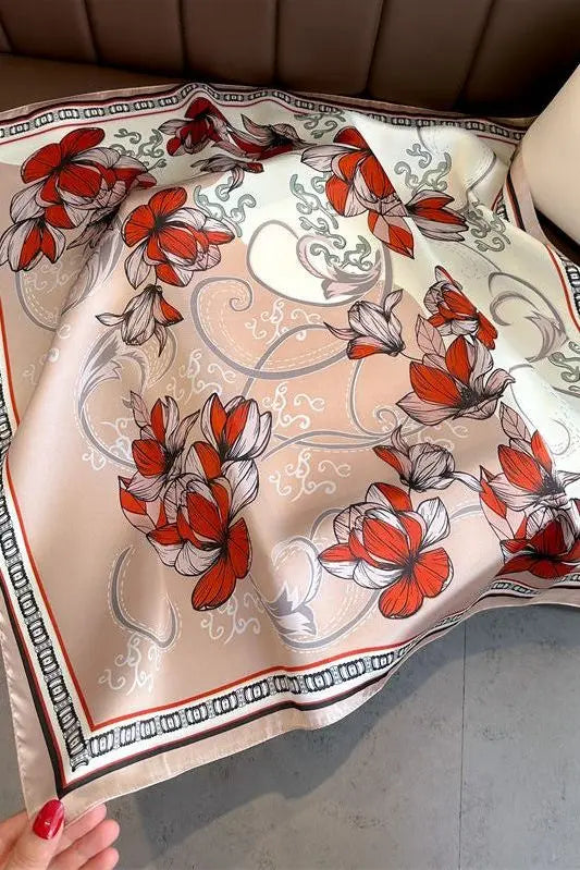 Theresa-huivi (100% seta - 68 cm) A minha loja