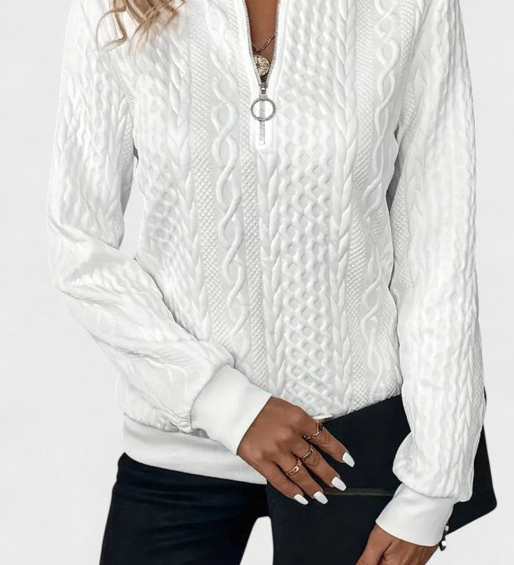 Nela™ | Maglione con zip per donne A minha loja