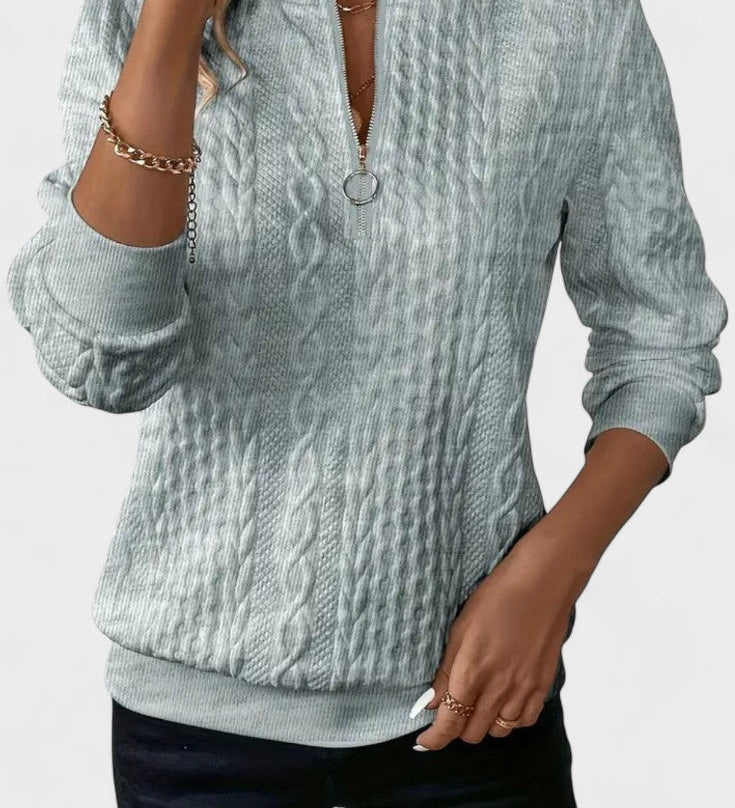 Nela™ | Maglione con zip per donne A minha loja
