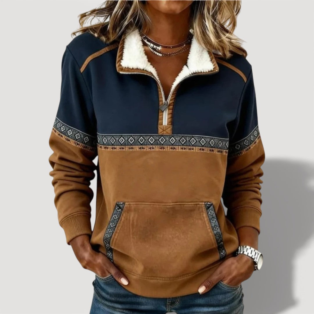 Sylvie – Felpa alla moda con zip A minha loja