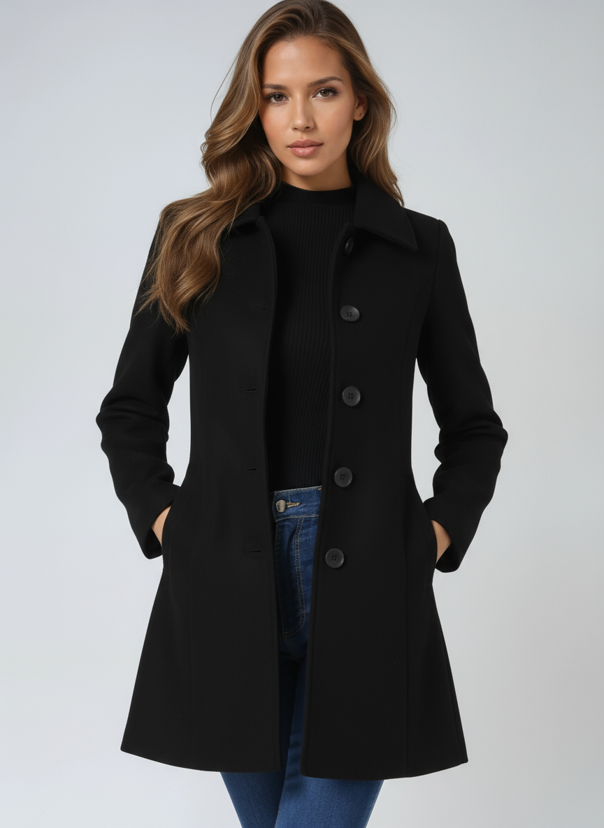 Petra - Cappotto invernale da donna con bottone A minha loja