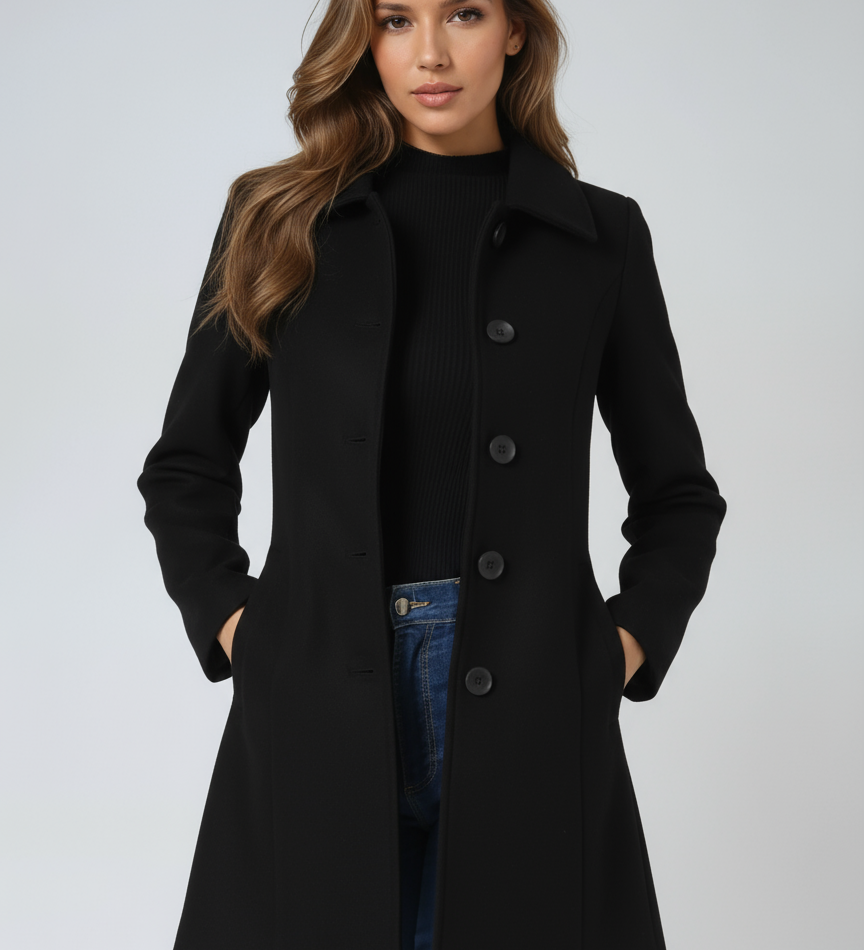 Petra - Cappotto invernale da donna con bottone A minha loja