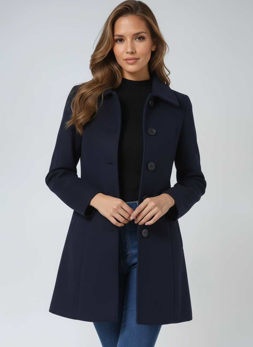 Petra - Cappotto invernale da donna con bottone A minha loja