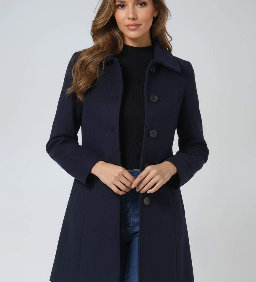 Petra - Cappotto invernale da donna con bottone A minha loja