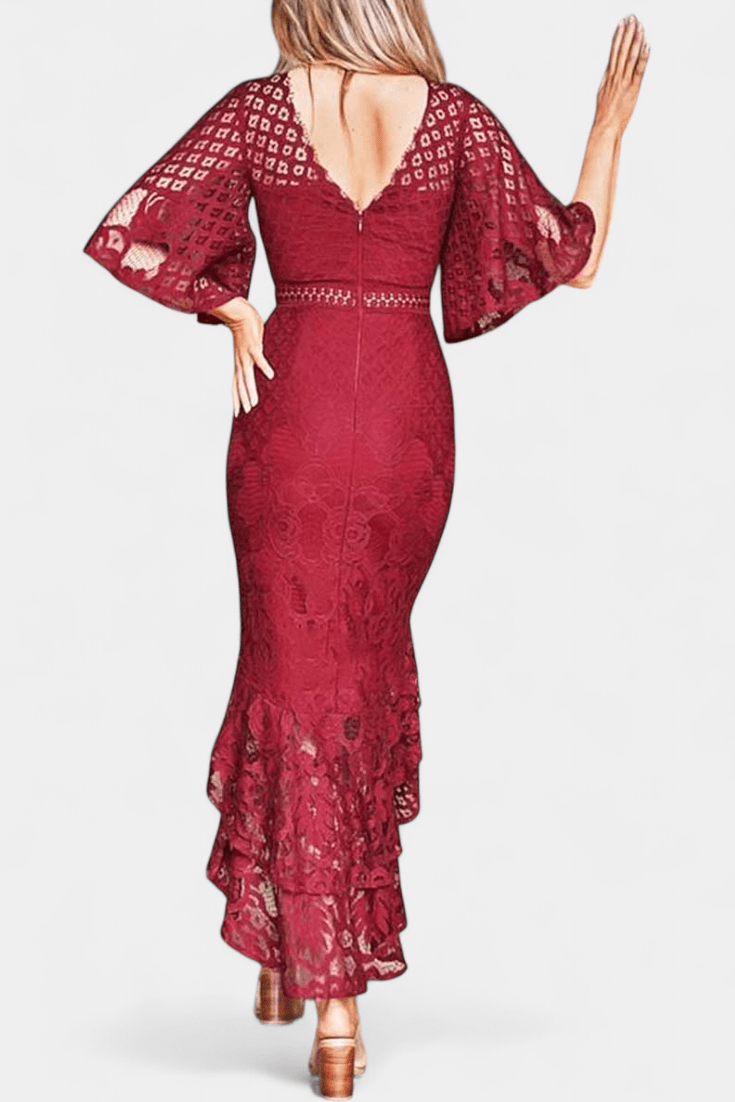 Veronika™ | Abito in pizzo elegante A minha loja