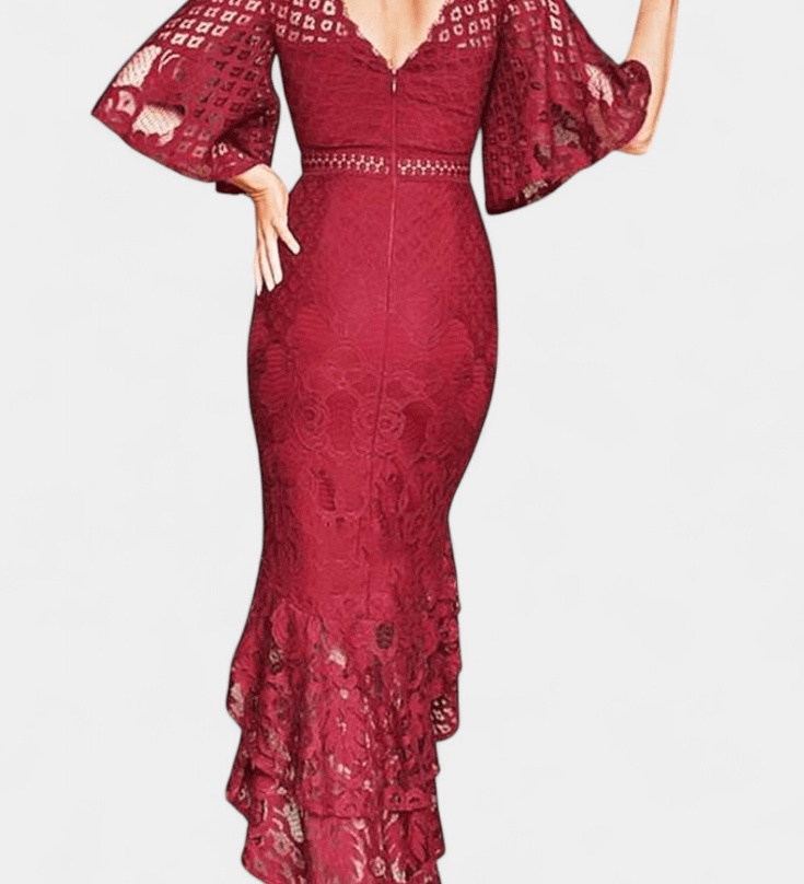 Veronika™ | Abito in pizzo elegante A minha loja
