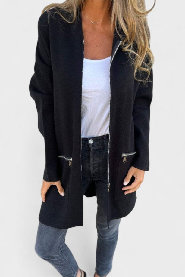 Veslina™ | Maglione Zip Elegante A minha loja