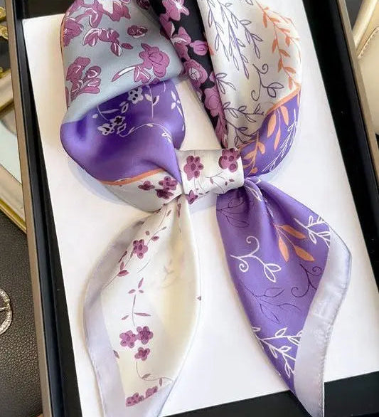 Violetta - sciarpa all'uncinetto (100% seta - 68cm) A minha loja