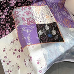 Violetta - sciarpa all'uncinetto (100% seta - 68cm) A minha loja