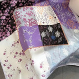 Violetta - sciarpa all'uncinetto (100% seta - 68cm) A minha loja