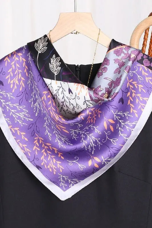 Violetta - sciarpa all'uncinetto (100% seta - 68cm) A minha loja