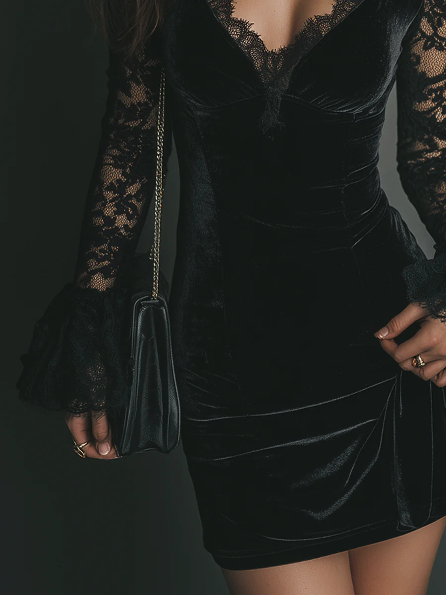 Blanka – Eleganti vestiti neri in pizzo A minha loja