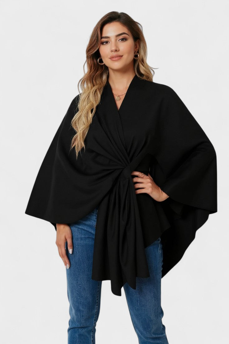 Yvette | Poncho Drappeggiato Elegante A minha loja