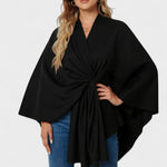 Yvette | Poncho Drappeggiato Elegante A minha loja