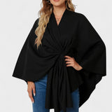 Yvette | Poncho Drappeggiato Elegante A minha loja