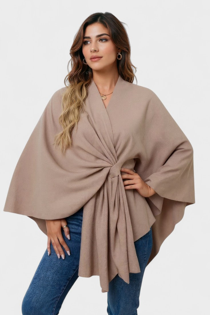 Yvette | Poncho Drappeggiato Elegante A minha loja