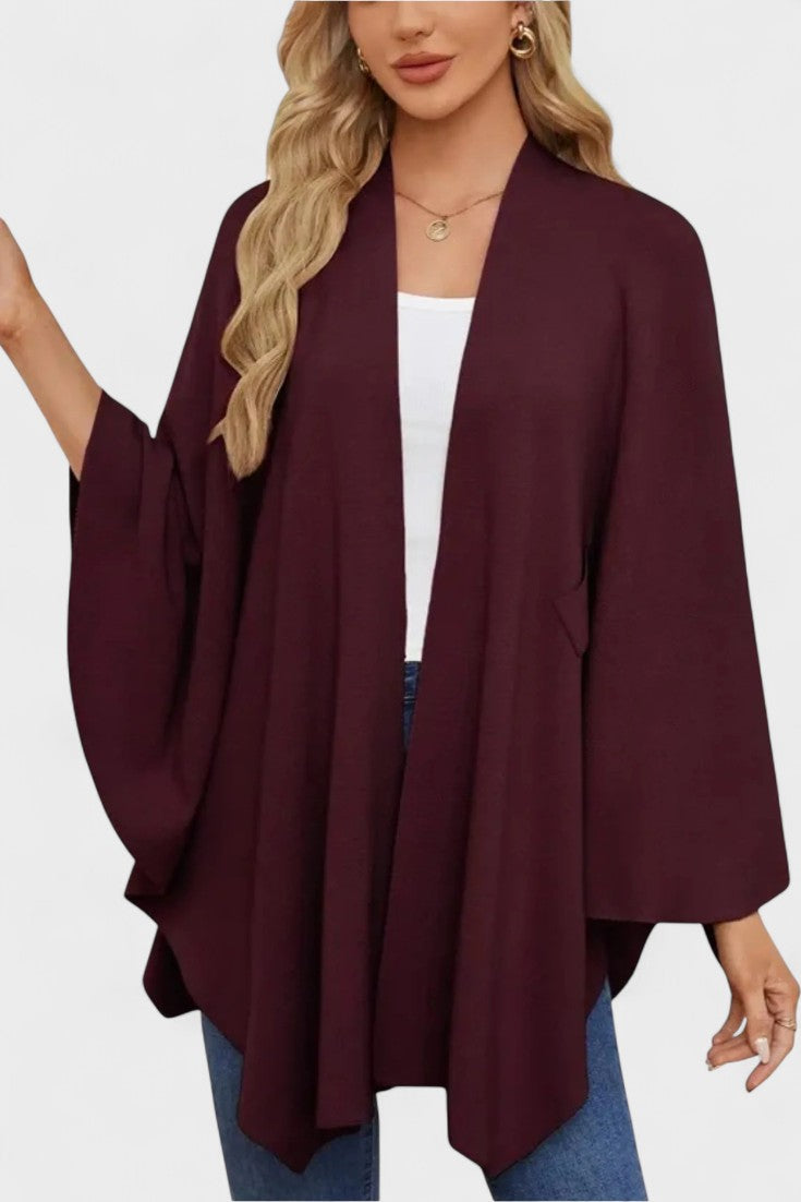 Yvette | Poncho Drappeggiato Elegante A minha loja