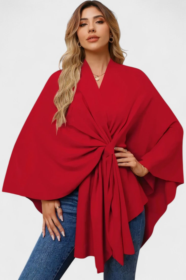 Yvette | Poncho Drappeggiato Elegante A minha loja