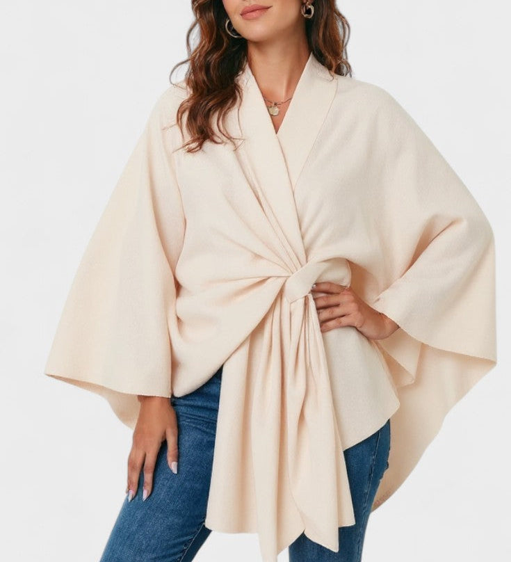 Yvette | Poncho Drappeggiato Elegante A minha loja