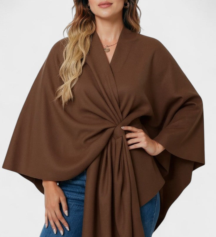Yvette | Poncho Drappeggiato Elegante A minha loja
