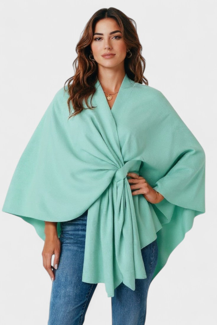 Yvette | Poncho Drappeggiato Elegante A minha loja
