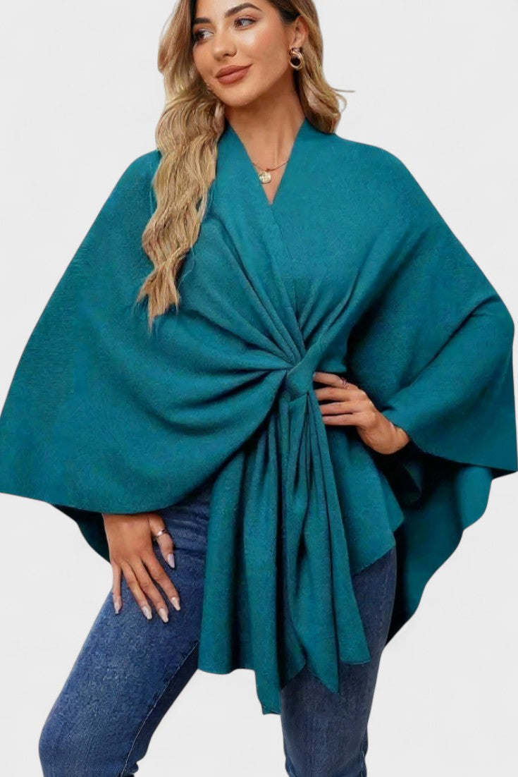 Yvette | Poncho Drappeggiato Elegante A minha loja