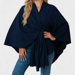Yvette | Poncho Drappeggiato Elegante A minha loja