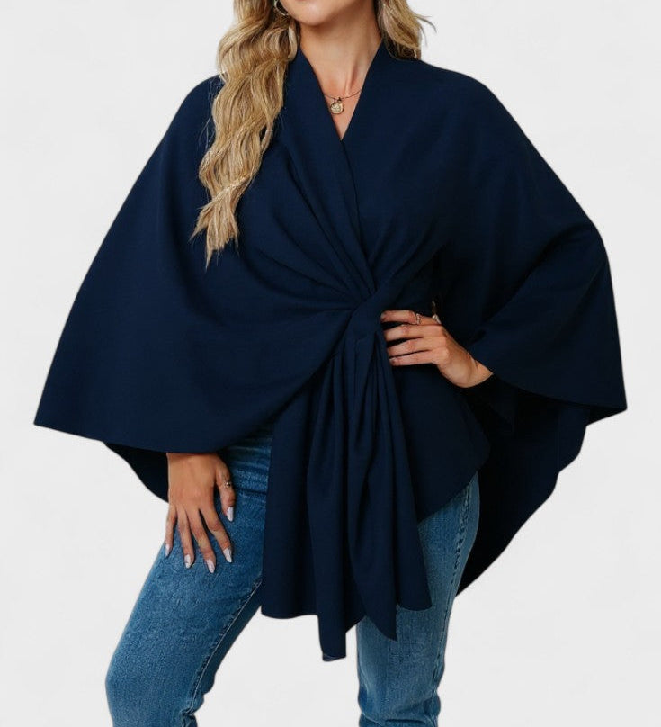 Yvette | Poncho Drappeggiato Elegante A minha loja