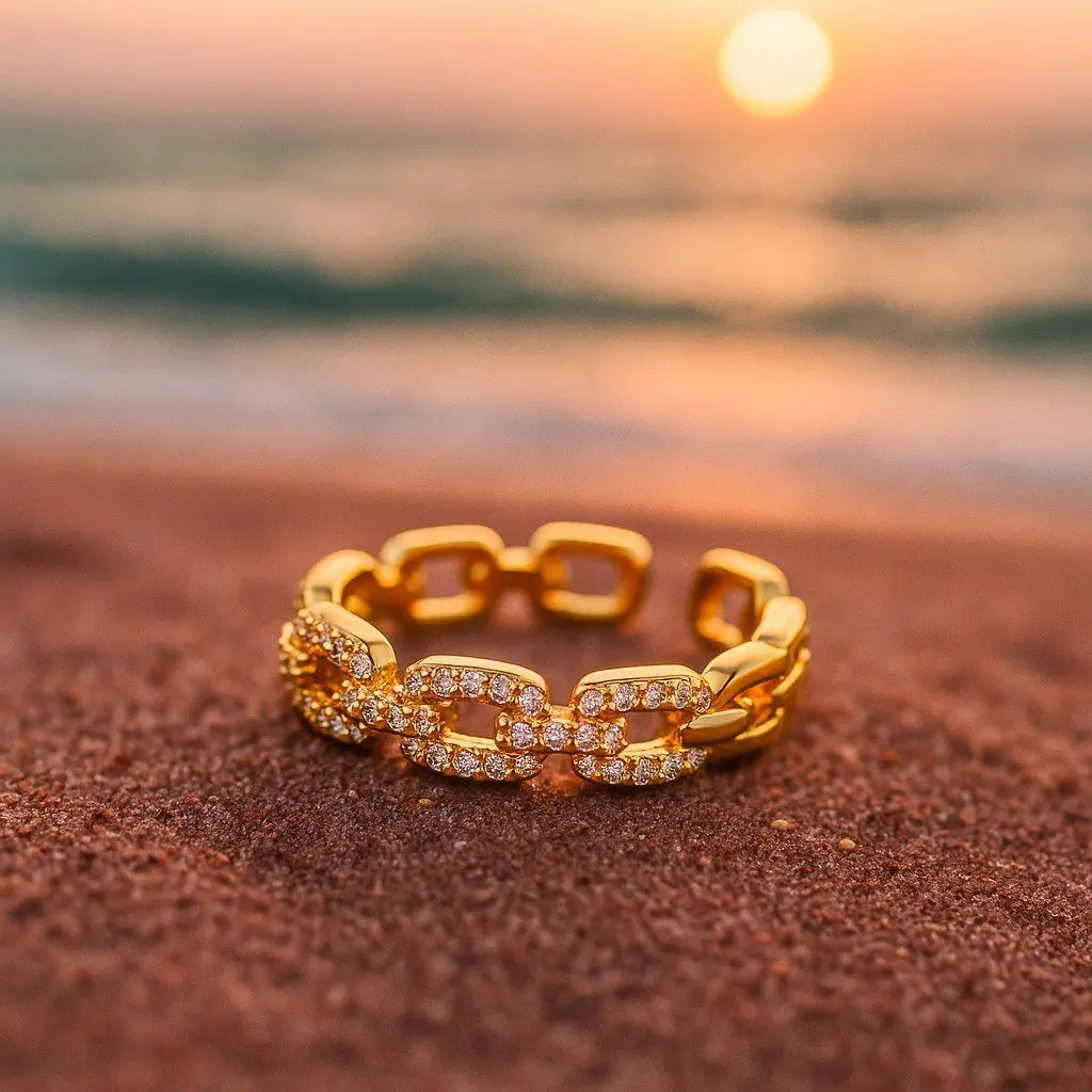 Anello in oro zirconio A minha loja