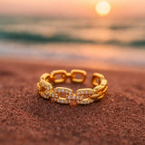 Anello in oro zirconio A minha loja