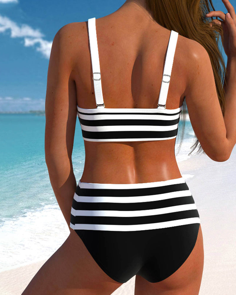 Varenna - High-Waisted Striped Bikini A minha loja