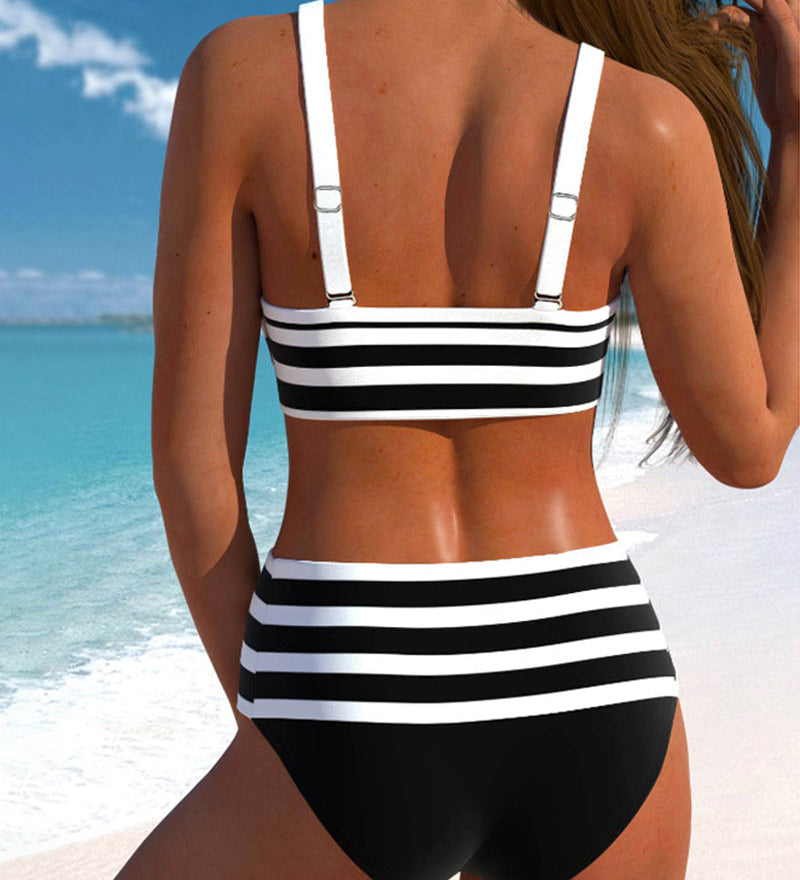 Varenna - High-Waisted Striped Bikini A minha loja