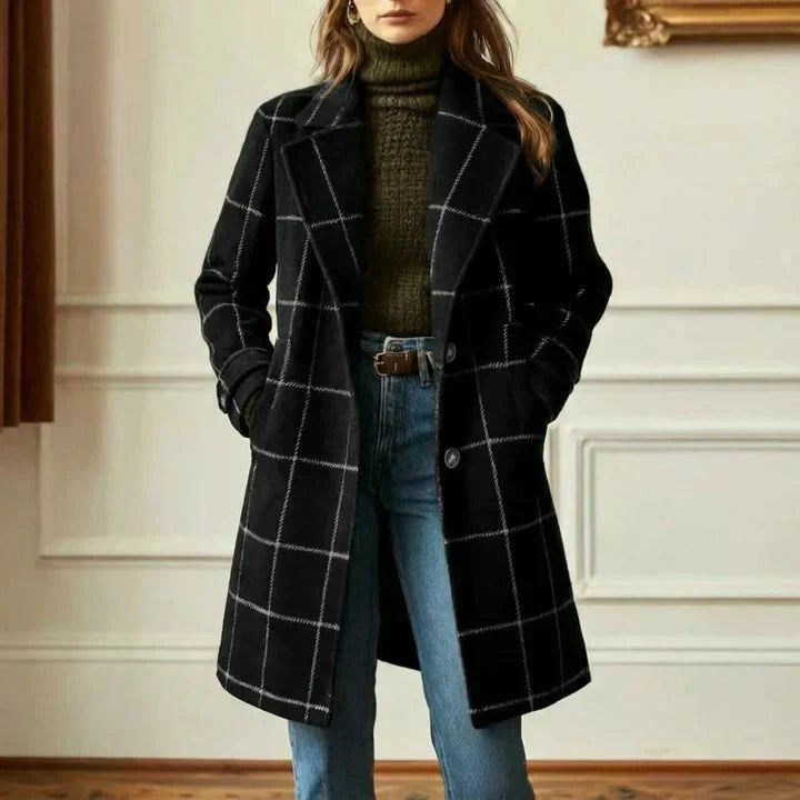 Martina - Cappotto a quadri classico A minha loja