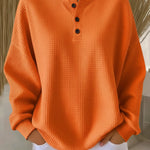 MIRABEL | COZY WAFFLE HENLEY SWEATSHIRT A minha loja