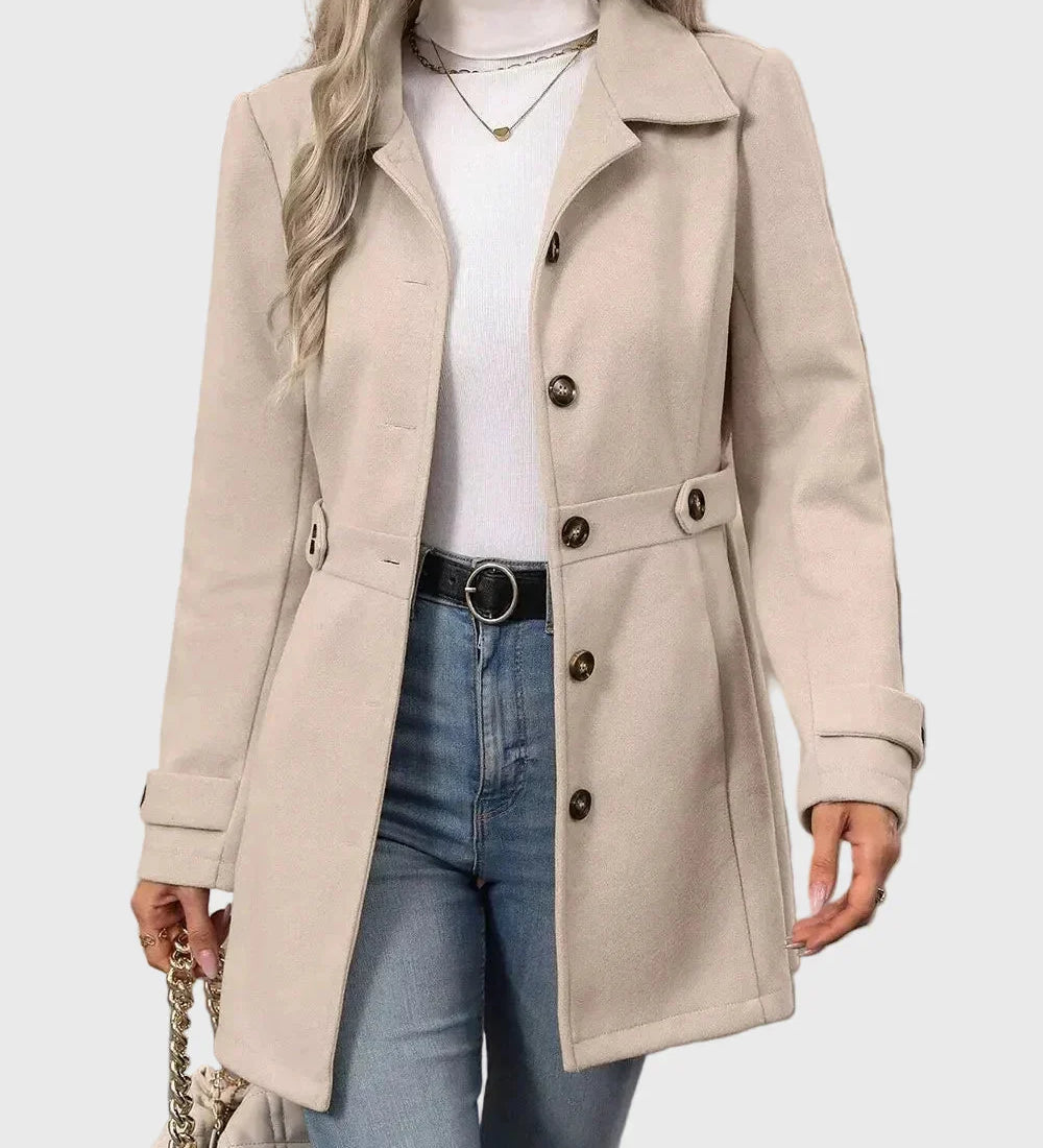 Veronika – Cappotto urbano premium con bottoni A minha loja