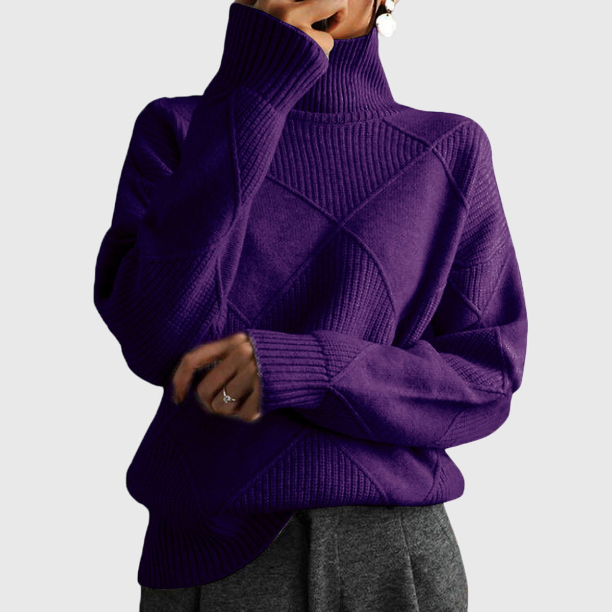 Angela™ | Pullover con Collo Alto