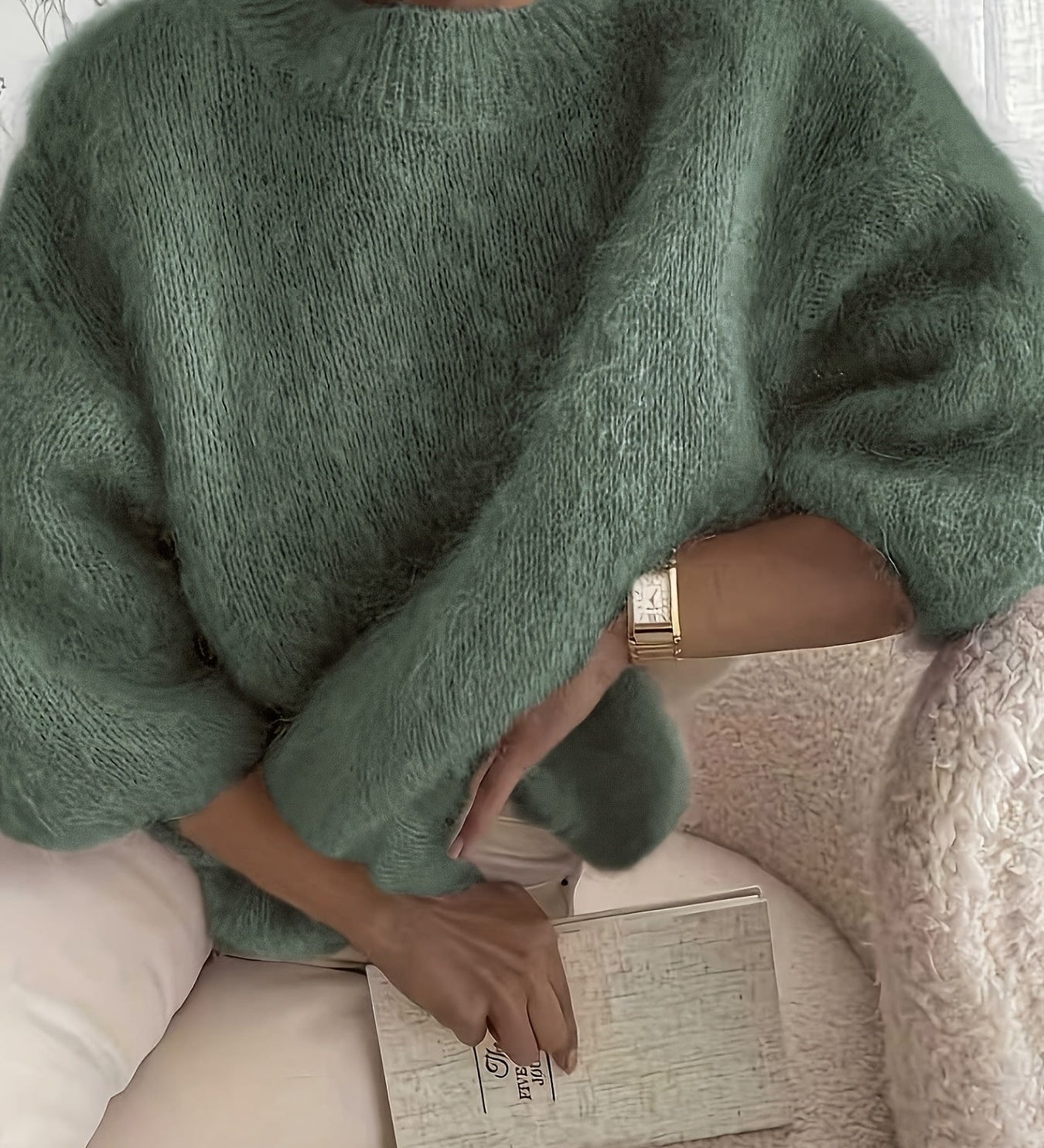 EMBER | MAGLIONE A COLLO ALTO IN MAGLIA