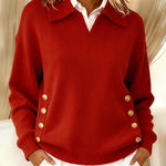 VYNETTE | V-NECK SWEATER WITH COLLAR A minha loja