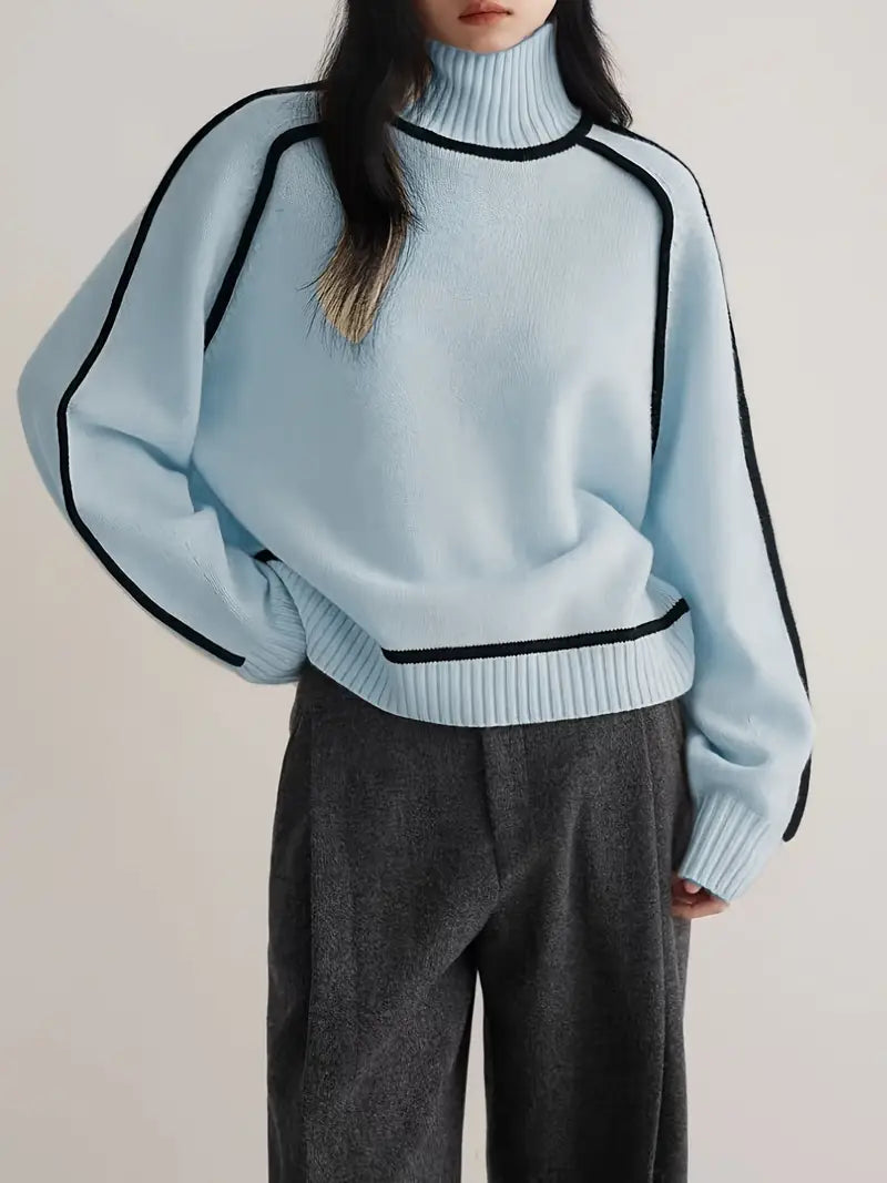 Donna | Elegante Maglione con Collo Alto A minha loja