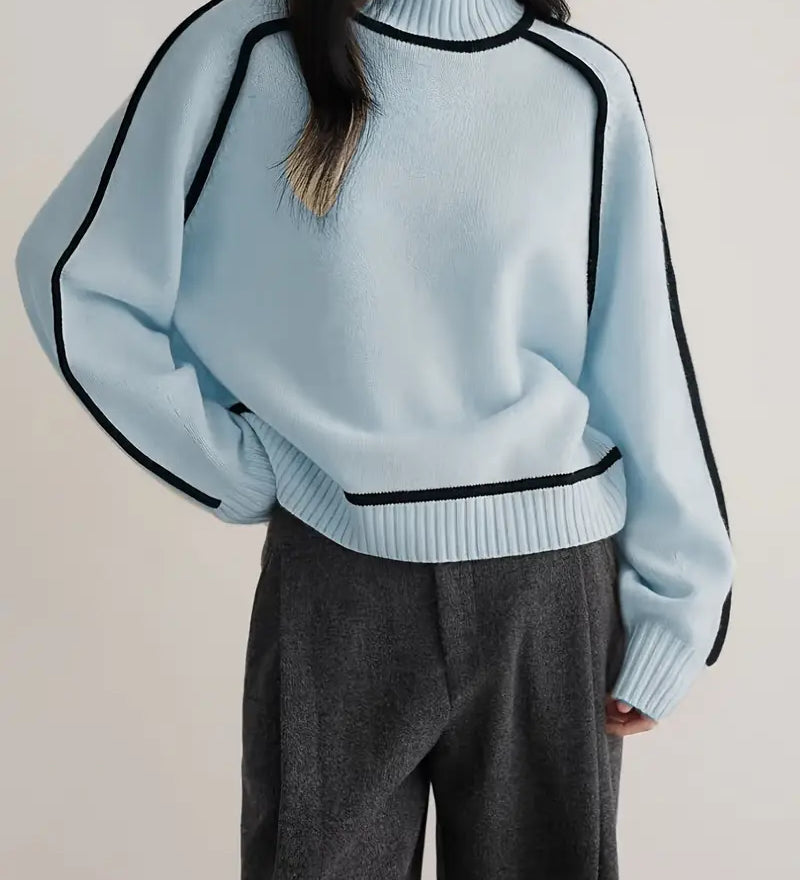 Donna | Elegante Maglione con Collo Alto A minha loja