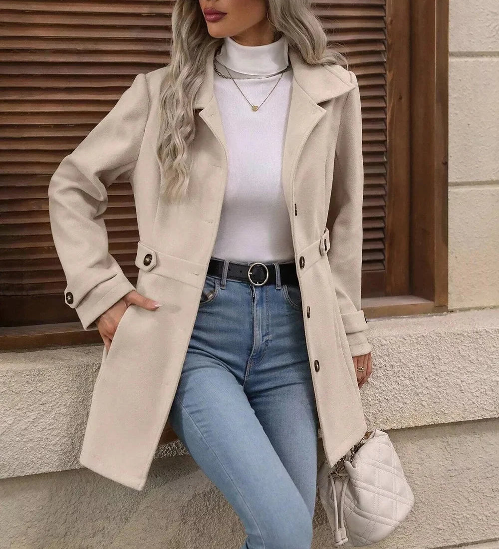 Veronika – Cappotto urbano premium con bottoni A minha loja