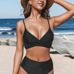 Sicilia - Set di Bikini a Vita Alta Elegante A minha loja