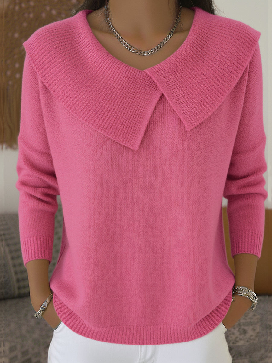 SUNNORA | WARM SWEATER WITH SOFT COLLAR A minha loja