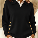 VYNETTE | V-NECK SWEATER WITH COLLAR A minha loja