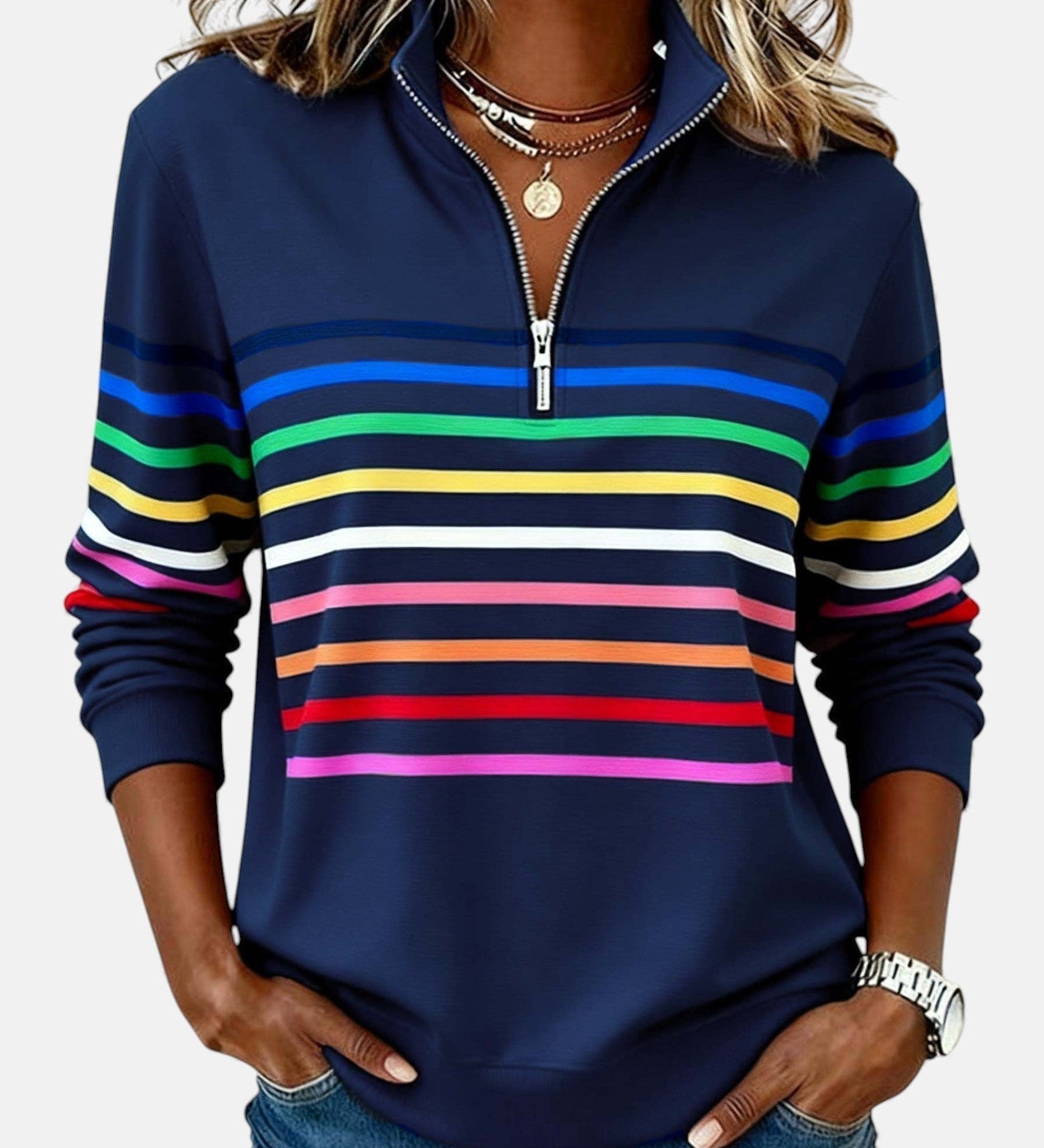Andrea – Maglione a righe da donna A minha loja