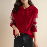 Emily | Maglione con Cappuccio a Treccia Elegante A minha loja
