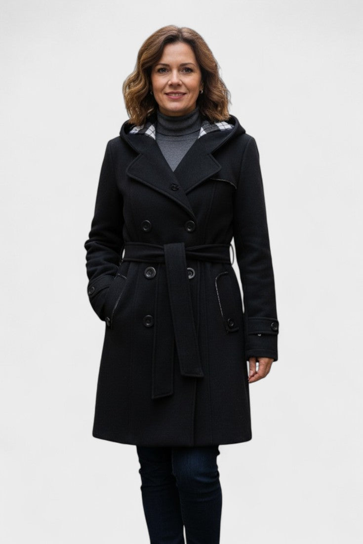 Leona™ | Cappotto elegante a doppio petto A minha loja